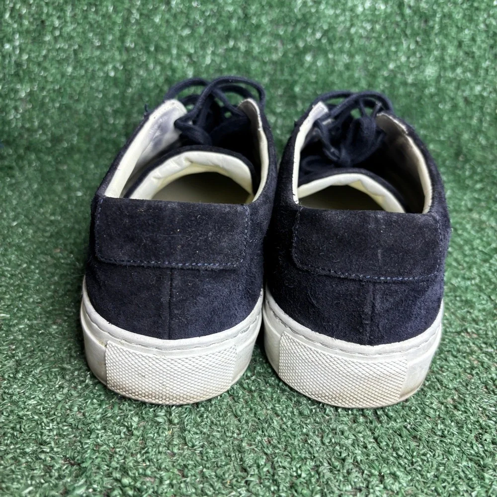 Woman by Common Projects Original Achilles Low Suede Luxury Sneaker Blue Women 8